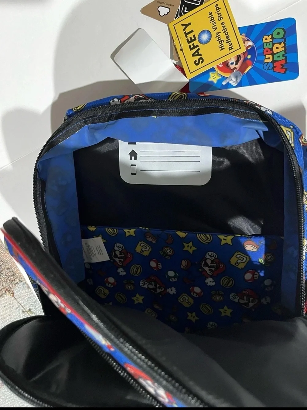 Nintendo Super Mario Kids Backpack – Red, Blue & Black
